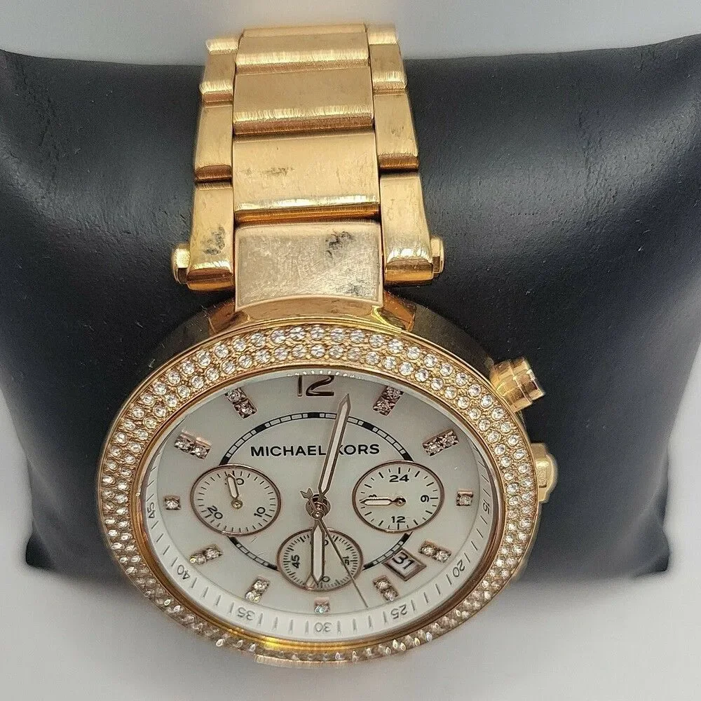 Michael Kors Parker MK5784 Women Stainless Steel Analog Dial Quartz Watch AM402